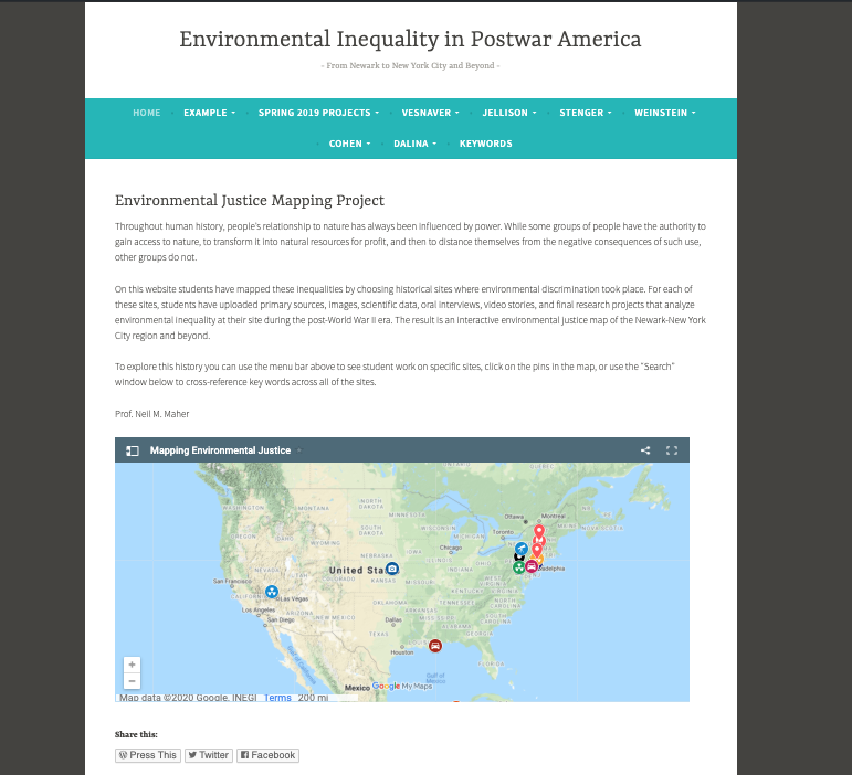 Mapping Enviro Justice project